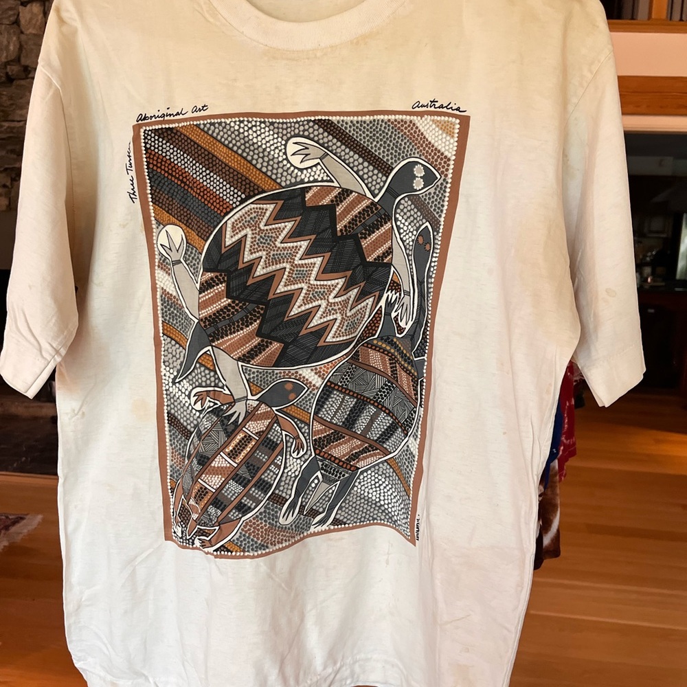Aboriginal Art Cream T-Shirt